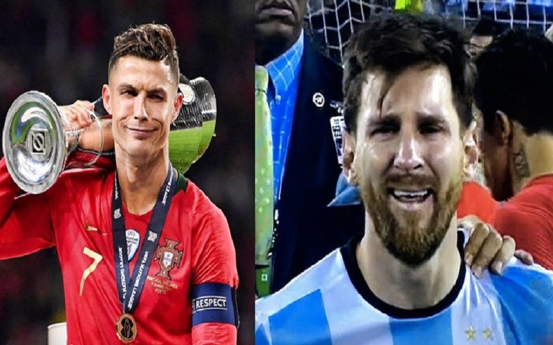 ảnh chế messi và ronaldo