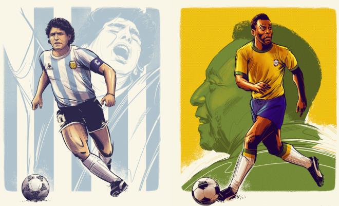 Diego Maradona và Pele