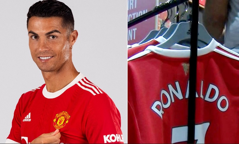 Man United đã bán được tổng cộng 187 triệu bảng tiền áo đấu số 7 của Ronaldo