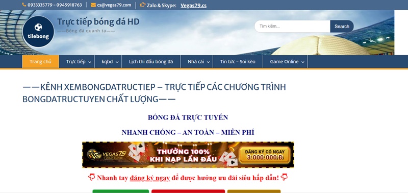 Giao diện của trực tiếp bóng đá K+