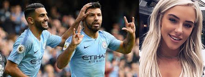 Sergio Aguero và Riyad Mahrez