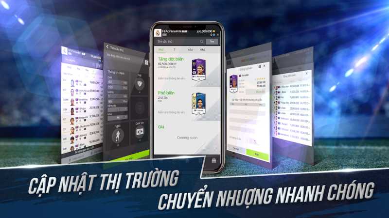 FiFA Online 4 Mobile cập nhật thị trường chuyển nhượng nhanh chóng