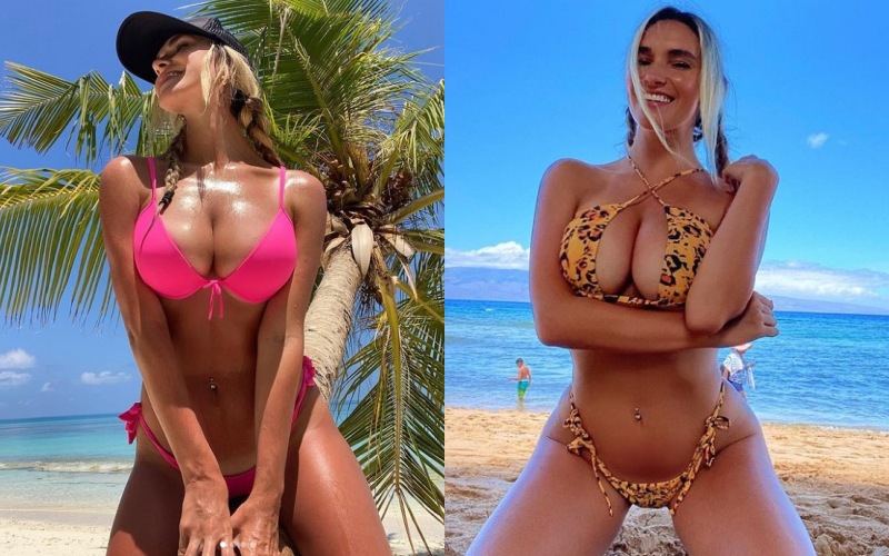 Kayla Simmons tôn dáng với những bộ bikini siêu mỏng