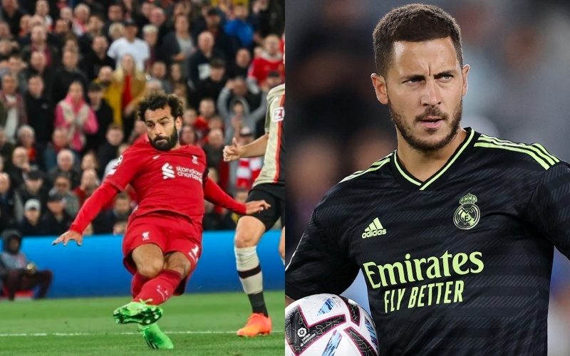 Mohamed Salah và Eden Hazard nắm giữ vị trí 5,6 trong top 10 cầu thủ có mức thu nhập cao nhất năm 2022