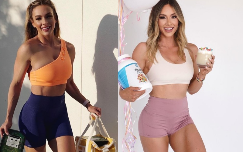 Paige Hathaway diện những bộ đồ tập gym ôm sát