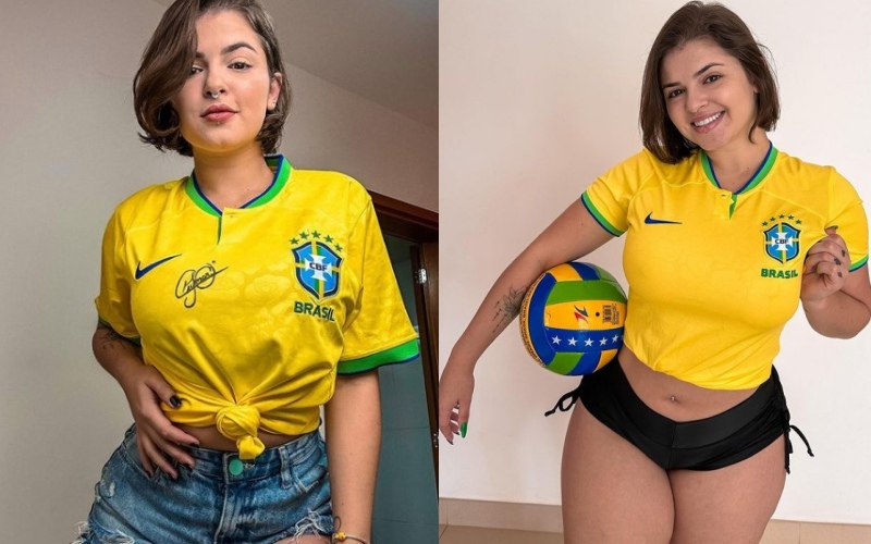 Fan cứng tuyển Brazil Kerolay Chaves là nhân vật có tiếng trên OnlyFans