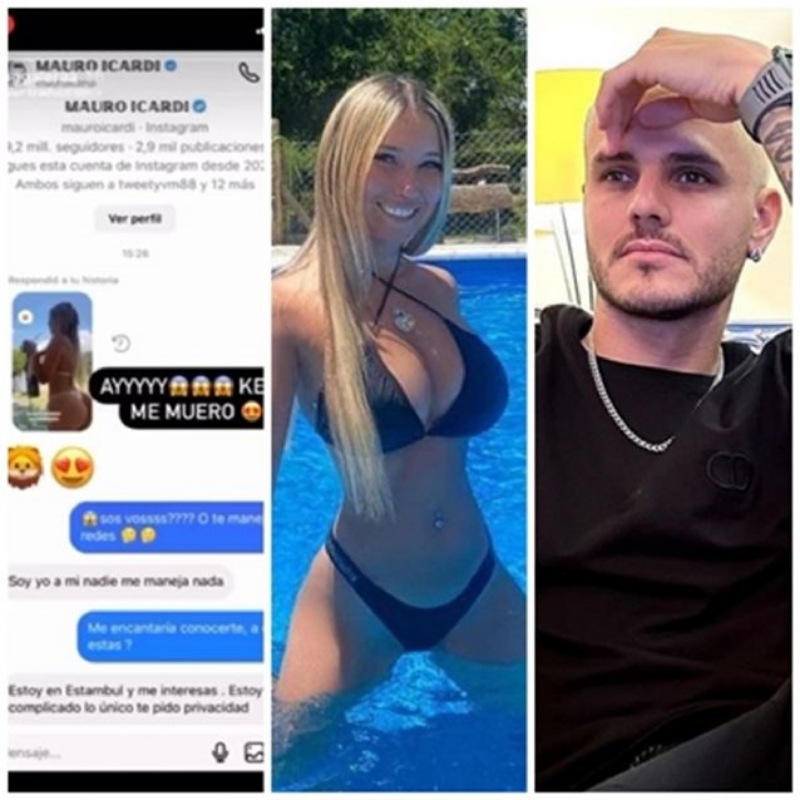 Đoạn tin nhắn tán tỉnh của Mauro Icardi được Rocío Galera chia sẻ